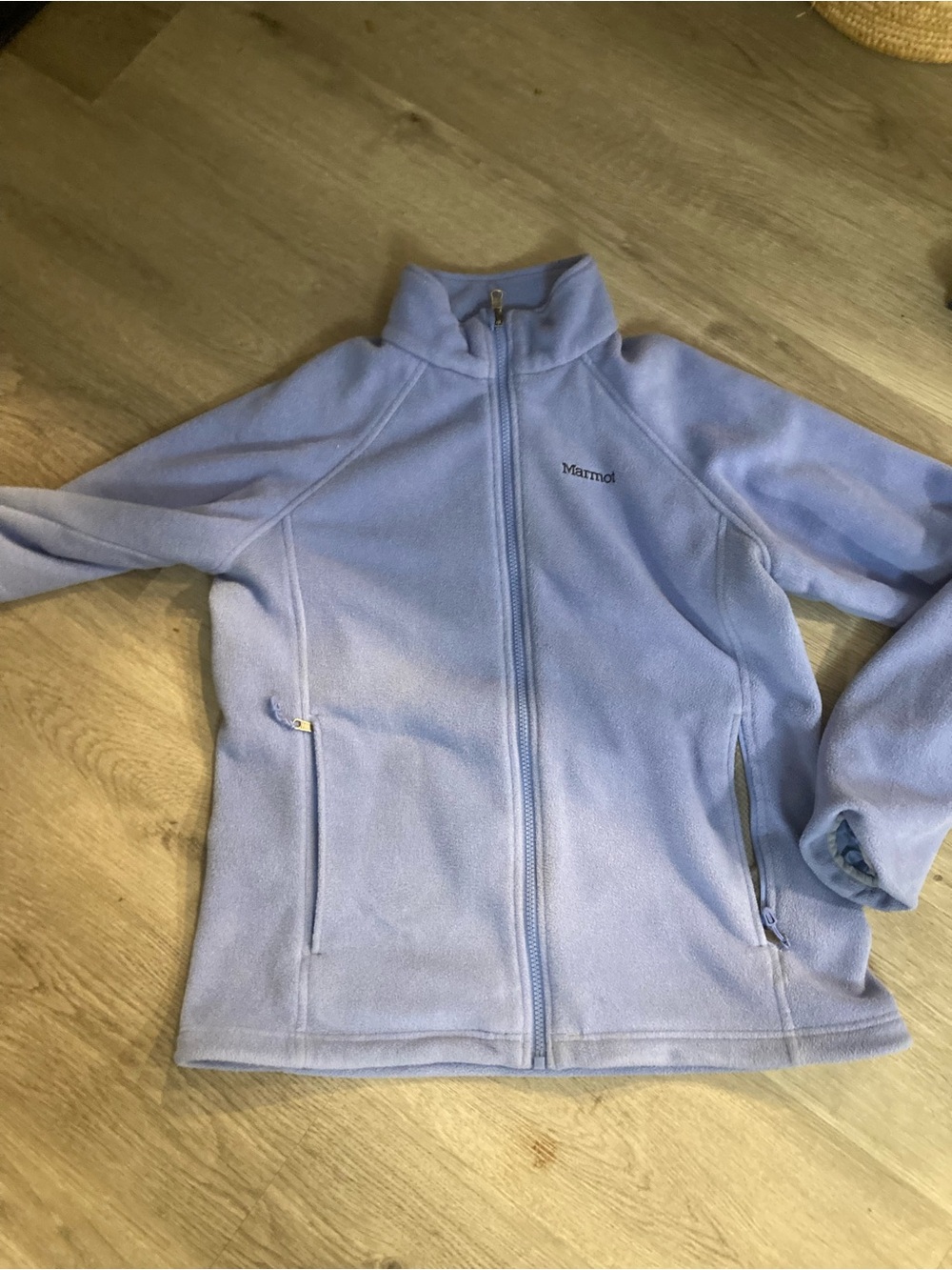 Marmot Women's Pale Blue Full-Zip Teddy Fleece Jacket